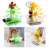 Maxbell Science Experiment Kits Hand Crank Bubble Maker Model for Teens Girls Boys Yellow