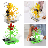 Maxbell Science Experiment Kits Hand Crank Bubble Maker Model for Teens Girls Boys Yellow