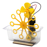 Maxbell Science Experiment Kits Hand Crank Bubble Maker Model for Teens Girls Boys Yellow