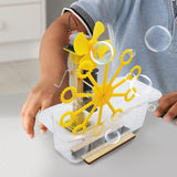 Maxbell Science Experiment Kits Hand Crank Bubble Maker Model for Teens Girls Boys Yellow