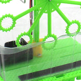 Maxbell Science Experiment Kits Hand Crank Bubble Maker Model for Teens Girls Boys Green