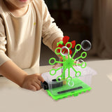 Maxbell Science Experiment Kits Hand Crank Bubble Maker Model for Teens Girls Boys Green