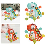 Maxbell Travel Pull String Activity Toy Pressing Teething Toy for Newborn Kids Gifts blue