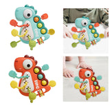 Maxbell Travel Pull String Activity Toy Pressing Teething Toy for Newborn Kids Gifts blue