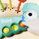 Maxbell Travel Pull String Activity Toy Pressing Teething Toy for Newborn Kids Gifts blue