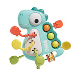 Maxbell Travel Pull String Activity Toy Pressing Teething Toy for Newborn Kids Gifts blue