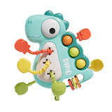 Maxbell Travel Pull String Activity Toy Pressing Teething Toy for Newborn Kids Gifts blue