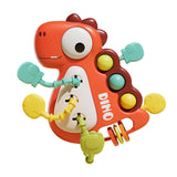 Maxbell Travel Pull String Activity Toy Pressing Teething Toy for Newborn Kids Gifts red