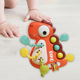 Maxbell Travel Pull String Activity Toy Pressing Teething Toy for Newborn Kids Gifts red