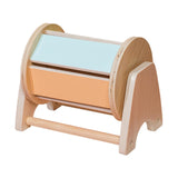 Maxbell Montessori Rotating Drum Wooden Rolling Drum for Toddlers Infant 6-12 Months