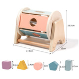 Maxbell Montessori Inspired Rotatable Drum Early Educational Toy for Boys Girls Kids