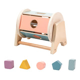 Maxbell Montessori Inspired Rotatable Drum Early Educational Toy for Boys Girls Kids