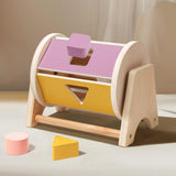 Maxbell Montessori Inspired Rotatable Drum Early Educational Toy for Boys Girls Kids