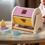 Maxbell Montessori Inspired Rotatable Drum Early Educational Toy for Boys Girls Kids