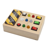 Maxbell Busy Board Role Play with Light Switch for Preschool Kindergarten Activities Without screwdriver