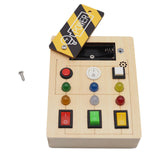 Maxbell Busy Board Role Play with Light Switch for Preschool Kindergarten Activities Without screwdriver