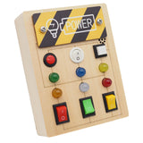 Maxbell Busy Board Role Play with Light Switch for Preschool Kindergarten Activities Without screwdriver
