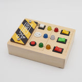 Maxbell Busy Board Role Play with Light Switch for Preschool Kindergarten Activities Without screwdriver