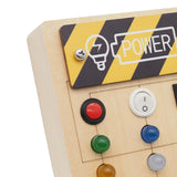 Maxbell Busy Board Role Play with Light Switch for Preschool Kindergarten Activities Without screwdriver