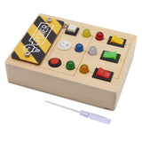 Maxbell Busy Board Role Play with Light Switch for Preschool Kindergarten Activities With screwdriver