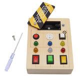 Maxbell Busy Board Role Play with Light Switch for Preschool Kindergarten Activities With screwdriver