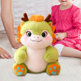 Maxbell 2024 New Year Dragon Stuffed Animal Doll Soft Cartoon for Bedroom Party Desk Green
