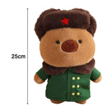Maxbell Capybara Stuffed Toy Kids Room Decor Soft Hat for Family Birthday Gifts brown and S