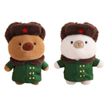 Maxbell Capybara Stuffed Toy Kids Room Decor Soft Hat for Family Birthday Gifts brown and S