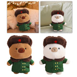 Maxbell Capybara Stuffed Toy Kids Room Decor Soft Hat for Family Birthday Gifts brown and S