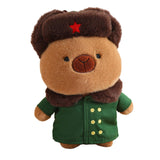 Maxbell Capybara Stuffed Toy Kids Room Decor Soft Hat for Family Birthday Gifts brown and S