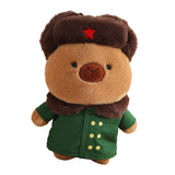Maxbell Capybara Stuffed Toy Kids Room Decor Soft Hat for Family Birthday Gifts brown and S