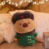 Maxbell Capybara Stuffed Toy Kids Room Decor Soft Hat for Family Birthday Gifts brown and S