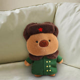 Maxbell Capybara Stuffed Toy Kids Room Decor Soft Hat for Family Birthday Gifts brown and S