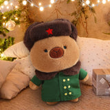 Maxbell Capybara Stuffed Toy Kids Room Decor Soft Hat for Family Birthday Gifts brown and L