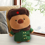 Maxbell Capybara Stuffed Toy Kids Room Decor Soft Hat for Family Birthday Gifts brown and L