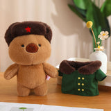 Maxbell Capybara Stuffed Toy Kids Room Decor Soft Hat for Family Birthday Gifts brown and L