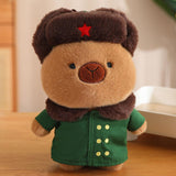 Maxbell Capybara Stuffed Toy Kids Room Decor Soft Hat for Family Birthday Gifts brown and L