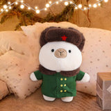 Maxbell Capybara Stuffed Toy Kids Room Decor Soft Hat for Family Birthday Gifts white and S