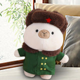 Maxbell Capybara Stuffed Toy Kids Room Decor Soft Hat for Family Birthday Gifts white and L