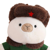 Maxbell Capybara Stuffed Toy Kids Room Decor Soft Hat for Family Birthday Gifts white and L