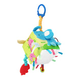 Maxbell Busy Activity Cube Cartoon Discover and Play Soft Blocks for Crib Car Travel