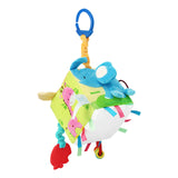 Maxbell Busy Activity Cube Cartoon Discover and Play Soft Blocks for Crib Car Travel