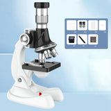 Maxbell Kid Microscope Science Kits 1200x Science Toy for Beginner 5-7 Holiday Gifts