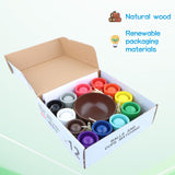 Maxbell Balls in Cups Montessori Toy and Spoon Bowl Board Game Baby Educational Toys