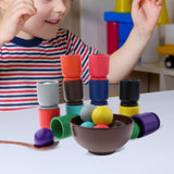 Maxbell Balls in Cups Montessori Toy and Spoon Bowl Board Game Baby Educational Toys