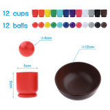 Maxbell Balls in Cups Montessori Toy and Spoon Bowl Board Game Baby Educational Toys