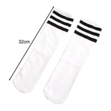 Maxbell Kids Mid Calf Socks Elastic Knee High Socks Breathable Tube Socks Boot Socks White
