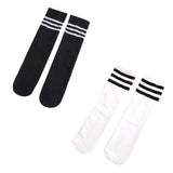 Maxbell Kids Mid Calf Socks Elastic Knee High Socks Breathable Tube Socks Boot Socks White