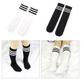 Maxbell Kids Mid Calf Socks Elastic Knee High Socks Breathable Tube Socks Boot Socks White