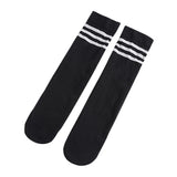 Maxbell Kids Mid Calf Socks Elastic Knee High Socks Breathable Tube Socks Boot Socks Black